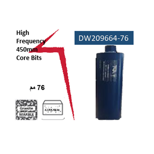 High Frequency 450mm Core Bits 76mm (DW209664-76)