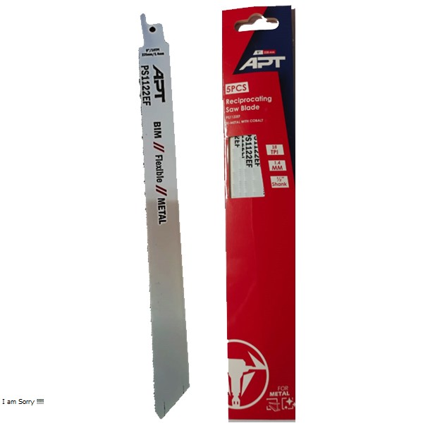 Reciprocating Saw Blade For Metal T18  225*19*0.9  S1122EF (S1122EF)