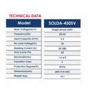 Solda-450SV MMA Welding Machine 1PH-280A LED - Inverter (Solda-450SV)