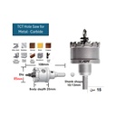 TCT Hole Saw for Metal 085mm-15 Carbide (LC-C070085)
