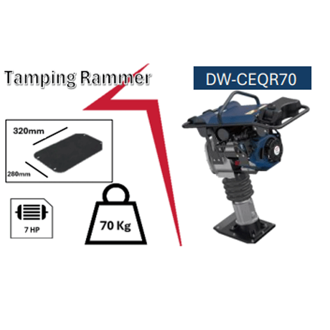Tamping Rammer-15Kn-7.0HP-320x280mm (DW-CEQR70)