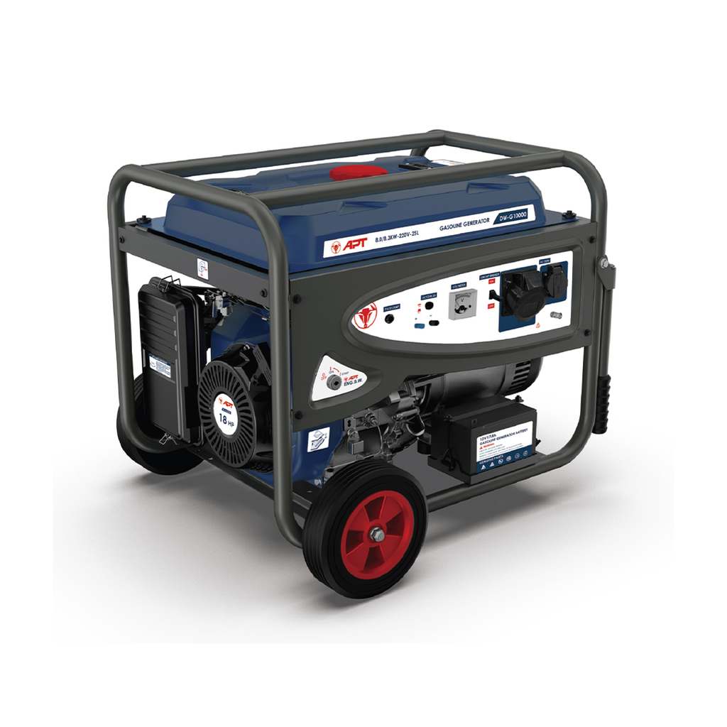 Gasoline Generator 8.0/8.3K-220V-25L Fuel TanK-220V Electric Start and Wheels (DW-G10000)
