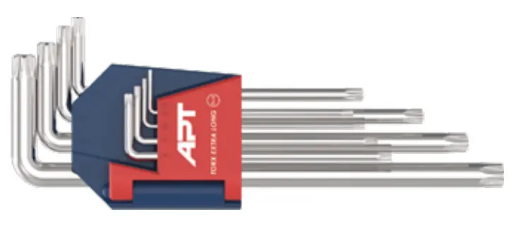 Allen Key Torx with Hole Extra Long Set ( 6150CRV ) T10-T50 ( AH571521-9 )