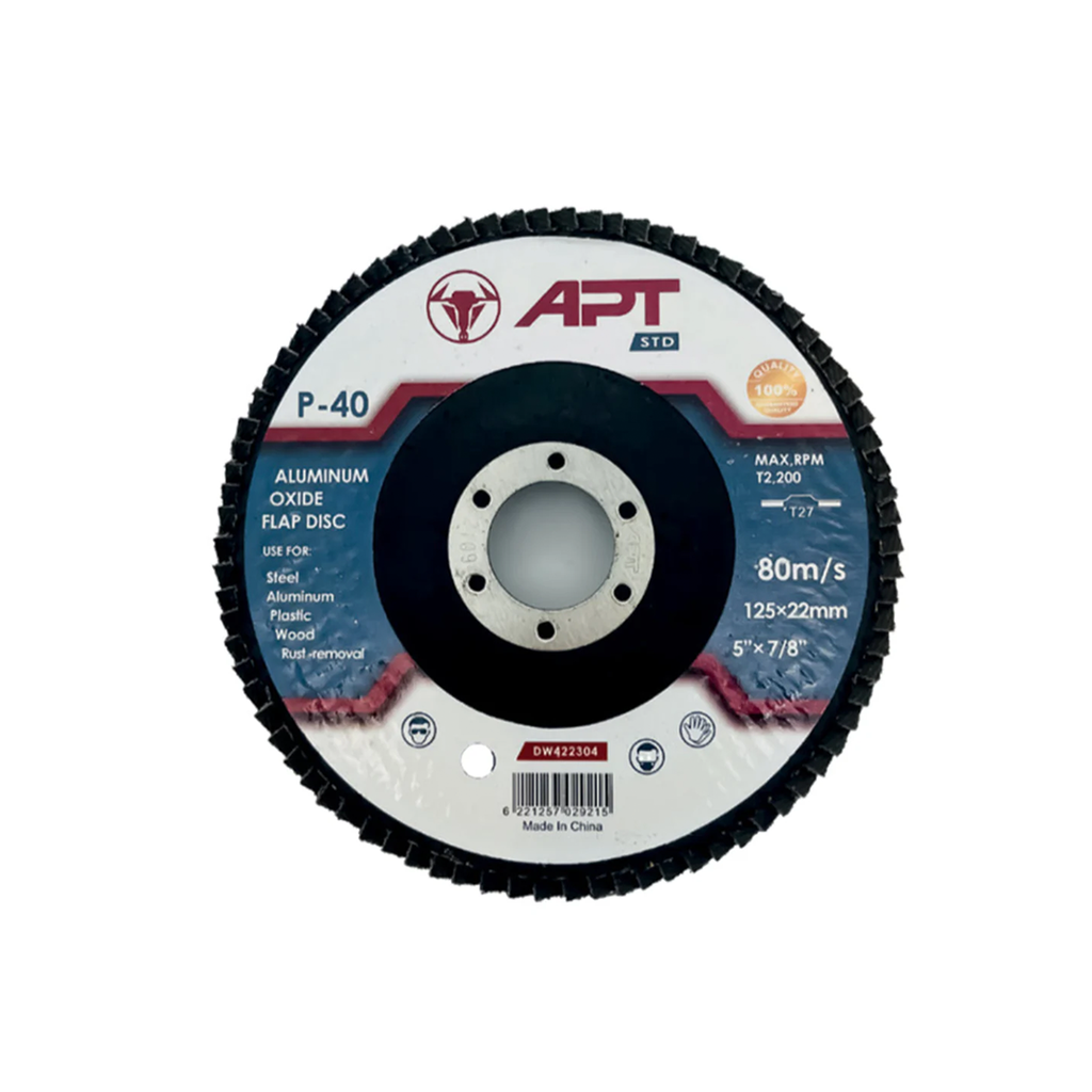 Type 29 125x22.23mm Grit 040 Standard  8+1 Layer 28x20x82  (DW423304) فلابديسك حف حديد /خشب
