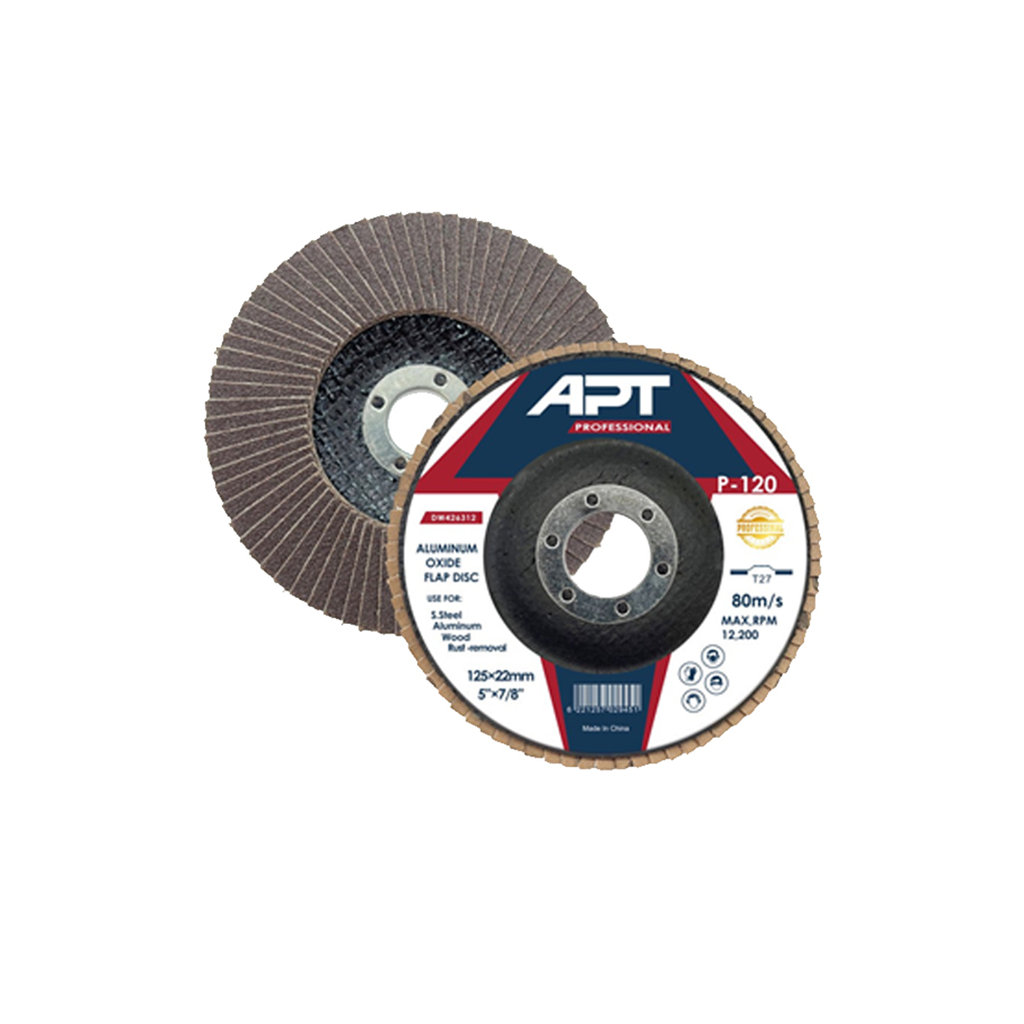 Aluminium Oxide  Type 29 125x22.23mm Grit 060 Standard 8+1 Layer 28x20x82 Flap Size  (DW423306) فلابديسك حف حديد /خشب