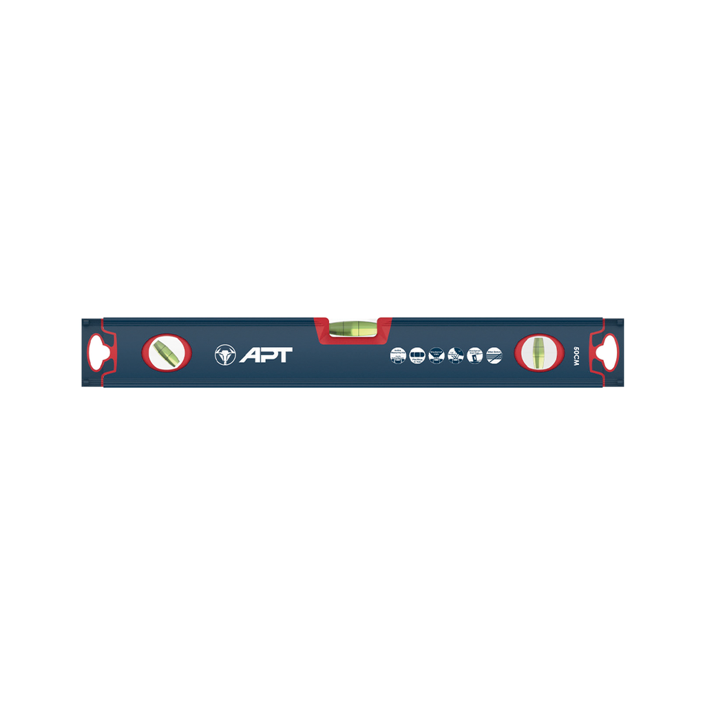 Spirit Level 3 Vials Heavy Duty Aluminium Profile 40cm ( 700909-40 )