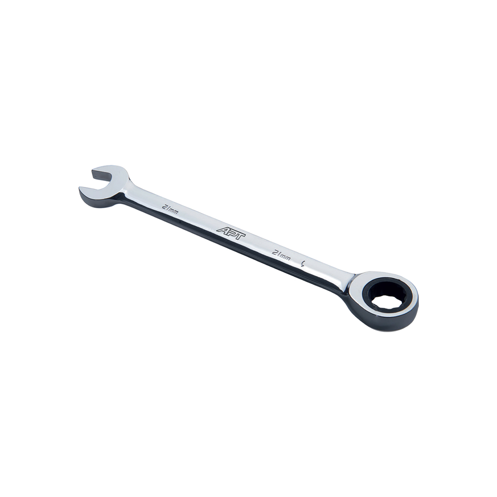 Combination Ratchet Wrench Bright Satin Finish PP Card Holder CR-V 13x180mm ( DW321402-13 )