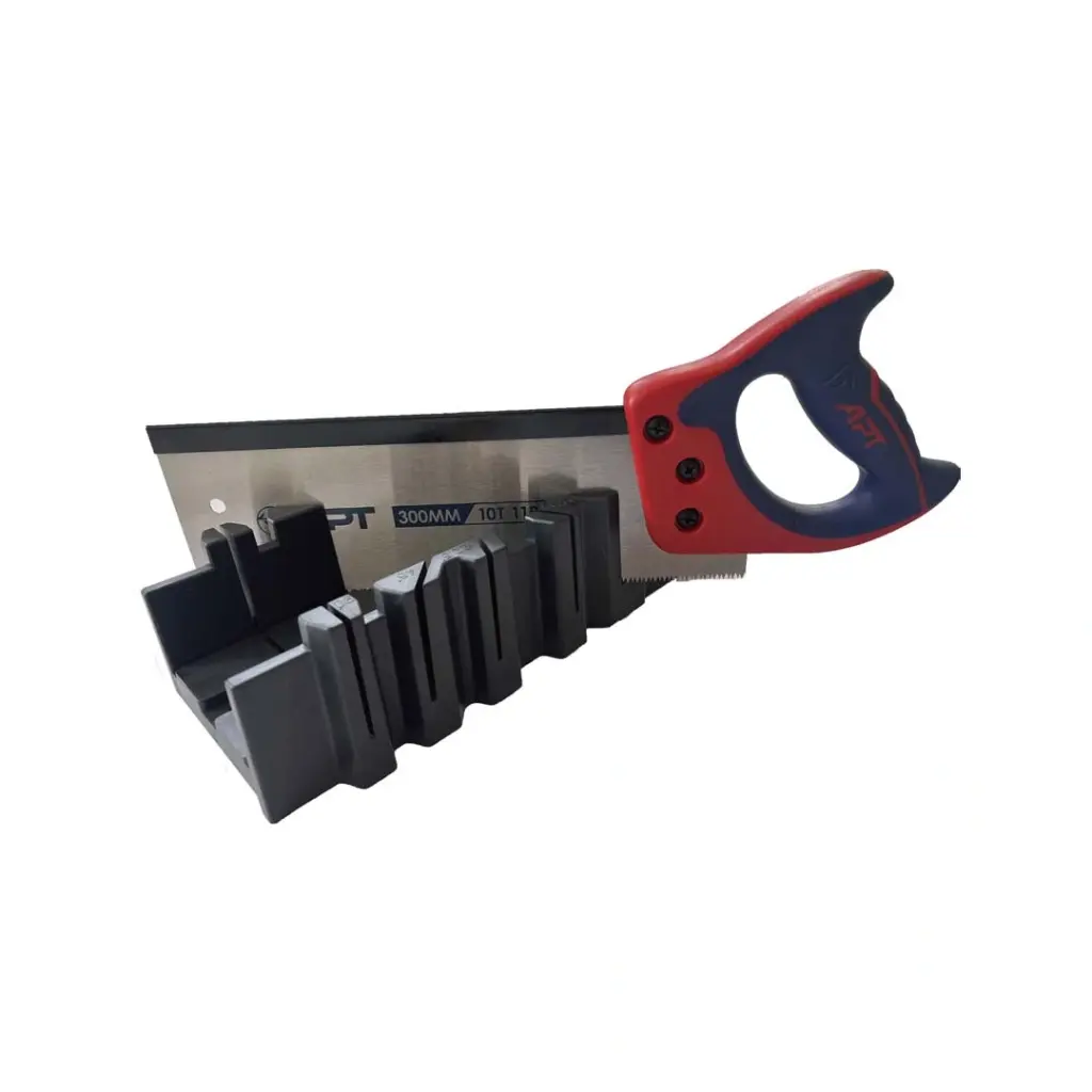 Miter Box With Back Saw For Wood APT NEW Plastic & Rubber Handle 350mm ( AH0321130-14 ) ( 5383D )