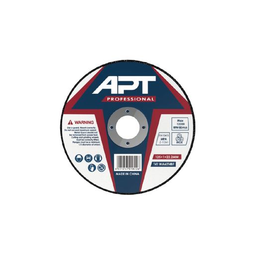 [PT9605401251024] Inox Cutting Disc (125x1.0x22.2 mm) Flat T41 (APTP11251022)