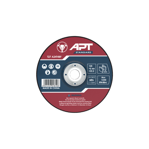 [PT9605451806022] Steel Grinding Disc (180x6.0x22.2mm) Depressed  T27 (APTP71806022)