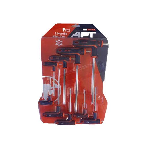 [PT1205615110091] Alley key T-Handle 2 side Torx without Hole 9 PCS Set T10-T50 (AH561511-9)