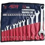 [PT1203014060012] Combination Wrench Bright Satin Finish Set 12Pcs Canvas Bag(8,10,12,13,14,15,17,19,22,24,30,32 ) ( DW301406-Set12 )