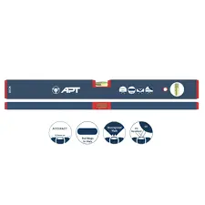 [PT134029060] Spirit Level 2 Vials Anodized Frame 400g/m profile 60 Cm ( AH-SL029-60 )