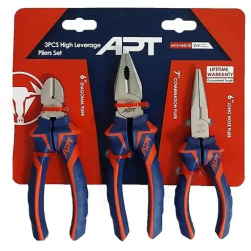 [PT1131414542003] 3Pcs Set (Combination Plier, Side Cutter, Flat nose plier ) ( AH1414542-03 )
