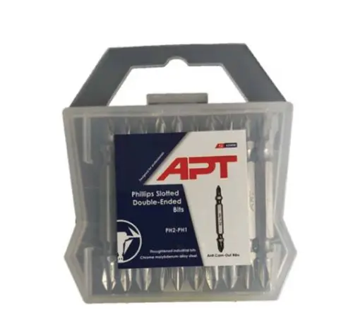 [PT1302021012222] Torsion Double-ended  Impact Screwdriver bits PH2-PH2 - 65mm ABS Plastic Hanging Box with Nylon Cap ( AH2021002222 )